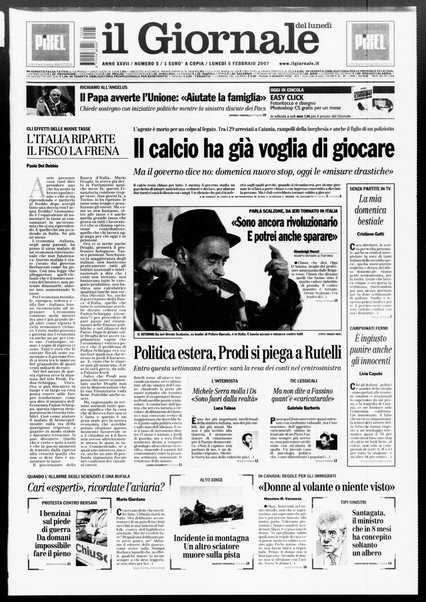 Il giornale del lunedi